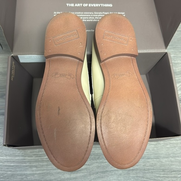 Franco Sarto Carolynn Low Loafer Ivory/White Faux Leather Croco - Picture 6 of 9